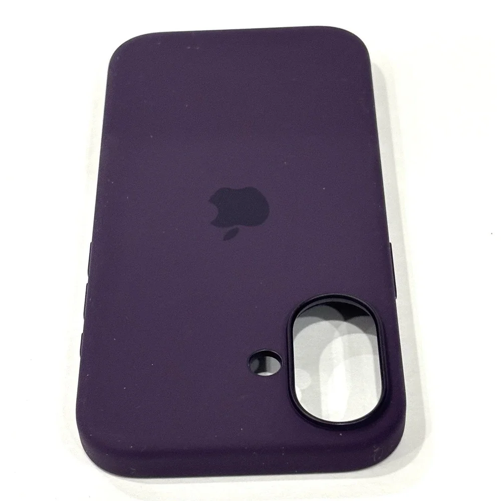 Apple iPhone 16 Silicone Case with MagSafe Plum Purple A3313 With Box